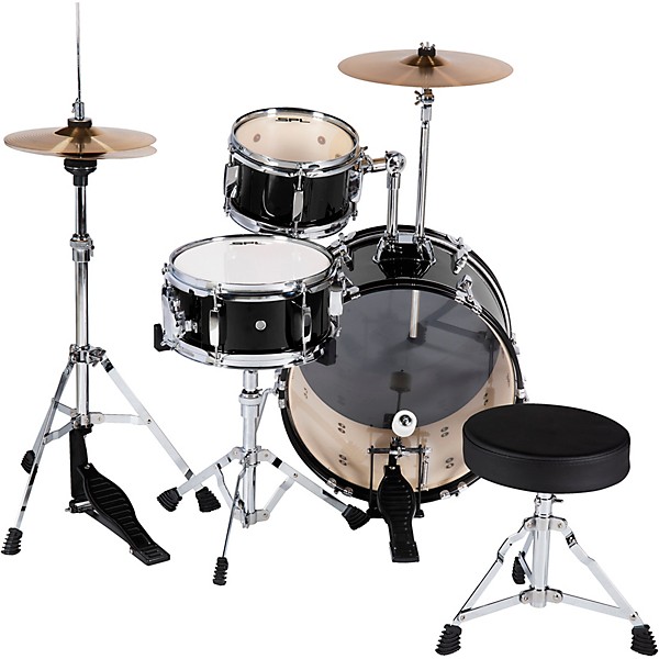 Sound Percussion Labs Lil' Kicker 3-Piece Junior Drum Set Black