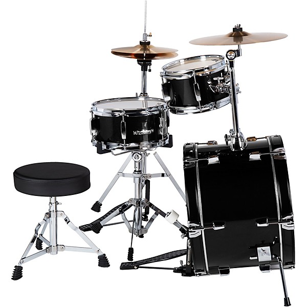 Sound Percussion Labs Lil' Kicker 3-Piece Junior Drum Set Black