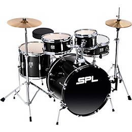 Open Box Sound Percussion Labs Junior Kicker 5-Piece Drum Set Level 1 Black