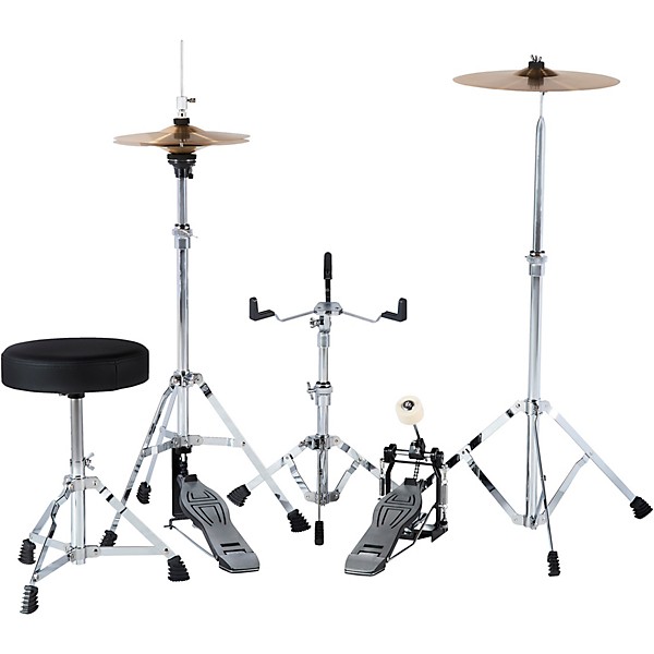 Open Box Sound Percussion Labs Junior Kicker 5-Piece Drum Set Level 1 Black