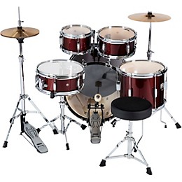 Sound Percussion Labs Junior Kicker 5-Piece Drum Set Dark Red