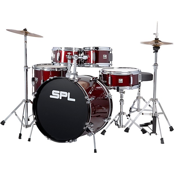 Sound Percussion Labs Junior Kicker 5-Piece Drum Set Dark Red