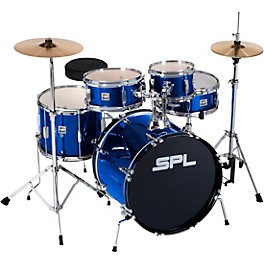 Sound Percussion Labs Junior Kicker 5-Piece Drum Set Me... Sound Percussion Labs Junior Kicker 5-Piece Drum Set Metallic Blue