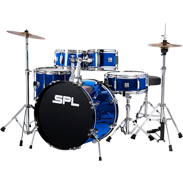 Sound Percussion Labs Junior Kicker 5-Piece Drum Set Metallic Blue