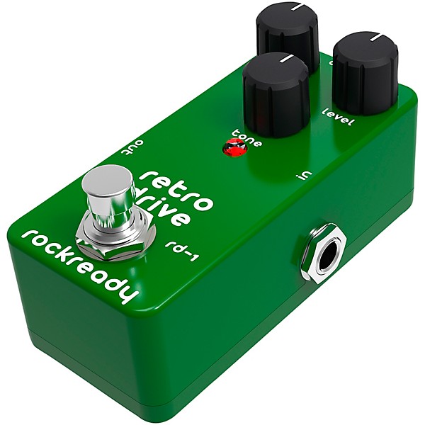 rockready Retro Drive Mini Guitar Effect Pedal Kelly Green