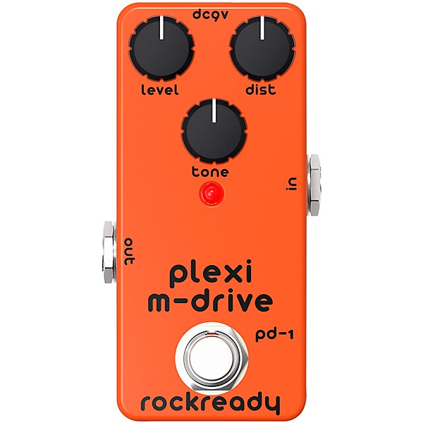 rockready Plexi M-drive Mini Guitar Effect Pedal Mandarin Orange