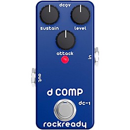 rockready D Comp Mini Guitar Effect Pedal Midnight Blue