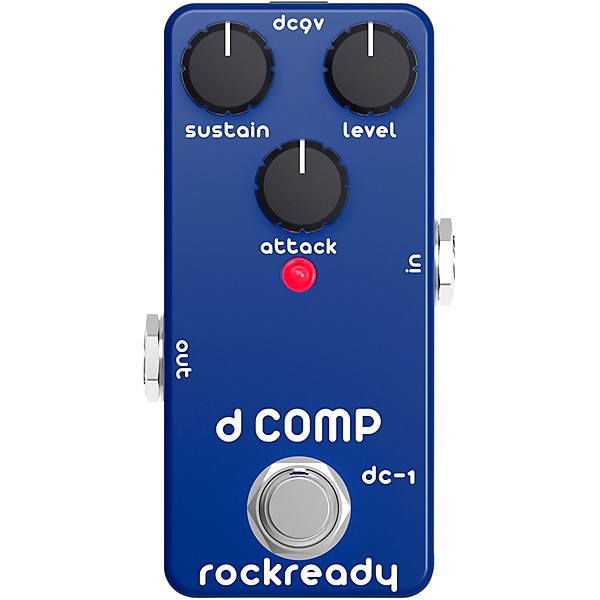 rockready D Comp Mini Guitar Effect Pedal Midnight Blue