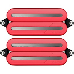 Fishman Fluence Open Core Modern Humbucker 7-String Black Nickel Blades Electric Guitar Pickup Set Red