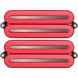 Fishman Fluence Open Core Modern Humbucker 8-String Black Nickel Blades Electric Guitar Pickup Set Red