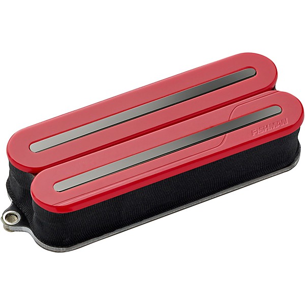 Fishman Fluence Open Core Modern Humbucker 8-String Black Nickel Blades Electric Guitar Alnico Pickup Red