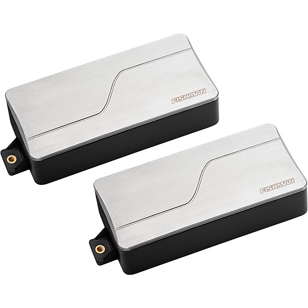 Fishman Fluence Modern Humbucker 3 Voices 7-String Electric Guitar Pickup Set Brushed Stainless