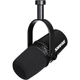 Shure Shure Deluxe Articulating Desktop Mic Boom Stand with Black MV7 Microphone and SRH440A Headphones