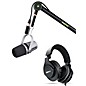 Shure Shure Deluxe Articulating Desktop Mic Boom Stand with Silver MV7 Microphone and SRH440A Headphones thumbnail