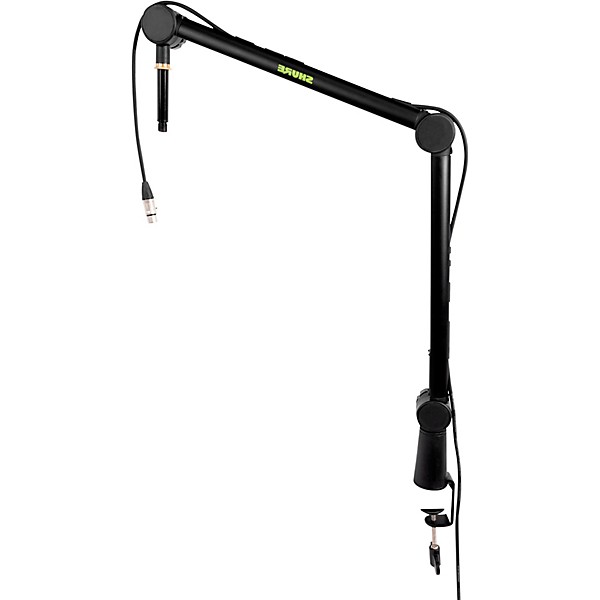 Shure Shure Deluxe Articulating Desktop Mic Boom Stand with Silver MV7 Microphone and SRH440A Headphones