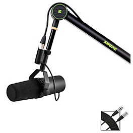 Shure Shure Deluxe Articulating Desktop Mic Boom Stand with SM7B Microphone and 15' XLR Cable