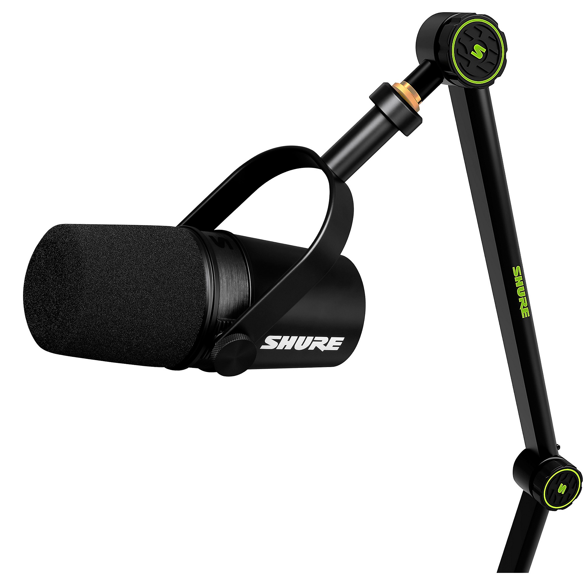 Shure Shure Deluxe Articulating Desktop Mic Boom Stand with MV7X Microphone  Guitar Center