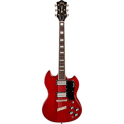 Guild Polara Deluxe Solidbody Electric Guitar Cherry Red for sale