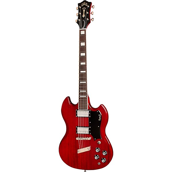 Guild Polara Deluxe Solidbody Electric Guitar Cherry Red