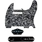 920D Custom Texas Grit Loaded Pickguard for Tele With T4W-REV-B Control Plate Black Pearl thumbnail