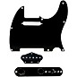 920d Custom Texas Grit Loaded Pickguard for Tele With T4W-REV-B Control Plate Black thumbnail