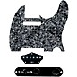 920d Custom Texas Grit Loaded Pickguard for Tele With T4W-B Control Plate Black Pearl thumbnail