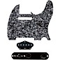 920d Custom Texas Grit Loaded Pickguard for Tele With T3W-B Control Plate Black Pearl thumbnail