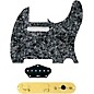 920d Custom Texas Grit Loaded Pickguard for Tele With T4W-REV-G Control Plate Black Pearl thumbnail