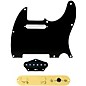 920D Custom Texas Grit Loaded Pickguard for Tele With T4W-REV-G Control Plate Black thumbnail