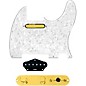 920d Custom Gold Foil Loaded Pickguard for Tele With T4W-REV-G Control Plate White Pearl thumbnail