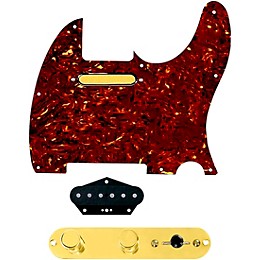 920d Custom Gold Foil Loaded Pickguard for Tele With T4W-REV-G Control Plate Tortoise