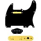 920d Custom Gold Foil Loaded Pickguard for Tele With T4W-REV-G Control Plate Black thumbnail