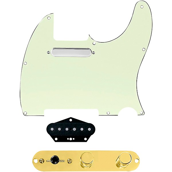 920d Custom Texas Vintage Loaded Pickguard for Tele With T4W-G Control Plate Mint Green