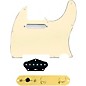 920d Custom Texas Vintage Loaded Pickguard for Tele With T4W-G Control Plate Aged White thumbnail