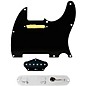 920D Custom Gold Foil Loaded Pickguard for Tele With T4W-REV-C Control Plate Black thumbnail