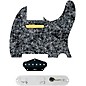 920d Custom Gold Foil Loaded Pickguard for Tele With T4W-REV-C Control Plate Black Pearl thumbnail