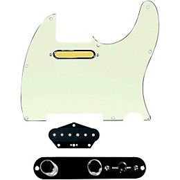 920d Custom Gold Foil Loaded Pickguard for Tele With T4W-REV-B Control Plate Mint Green