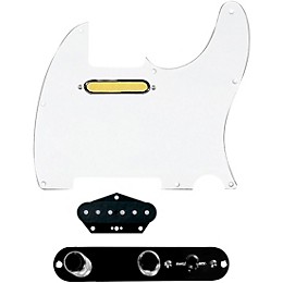 920d Custom Gold Foil Loaded Pickguard for Tele With T4W-REV-B Control Plate White