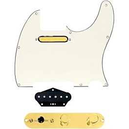 920d Custom Gold Foil Loaded Pickguard ... 920d Custom Gold Foil Loaded Pickguard for Tele With T4W-G Control Plate Parchment