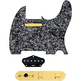 920d Custom Gold Foil Loaded Pickguar... 920d Custom Gold Foil Loaded Pickguard for Tele With T4W-G Control Plate Black Pearl