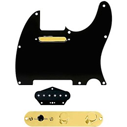 920d Custom Gold Foil Loaded Pickguard for Tele With T4W-G Control Plate Black