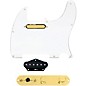 920D Custom Gold Foil Loaded Pickguard for Tele With T4W-G Control Plate White thumbnail