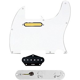 920d Custom Gold Foil Loaded Pickguard for Tele With T4W-C Control Plate White