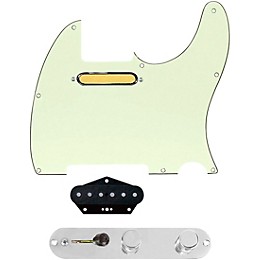 920d Custom Gold Foil Loaded Pickguard for Tele With T4W-C Control Plate Mint Green
