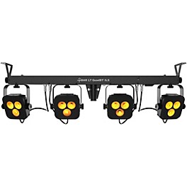 CHAUVET DJ 4BAR LT Quad Bluetooth ILS Mobile Wash Light System Black