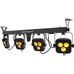 CHAUVET DJ 4BAR LT Quad Bluetooth ILS Mobile Wash Light System Black