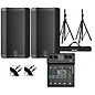 Harbinger VARI 2410 10" Powered Speakers Package With LX8 Mixer, Stands and Cables thumbnail