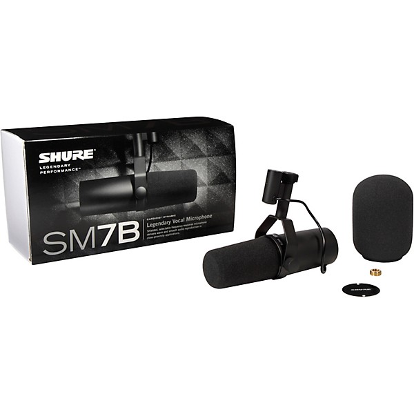 Shure Shure SM7B Dynamic Vocal Microphone with Cloudlifter 4 Person Bundle