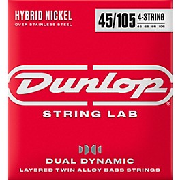 Dunlop Dual Dynamic Hybrid Nickel 4-String Electric Bass Strings (45 - 105)