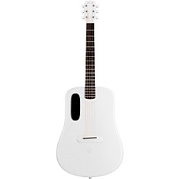 LAVA MUSIC ME 4 Carbon Fiber 38" Acoustic-Electric Guitar With Airflow Bag White
